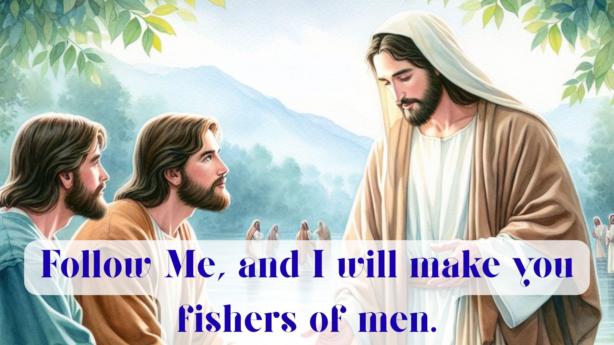 Follow Me, and I will make you fishers of men.​